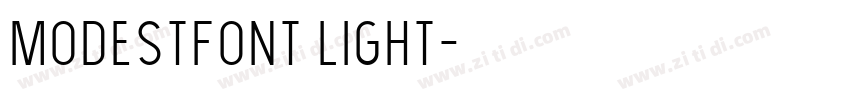 ModestFont Light字体转换